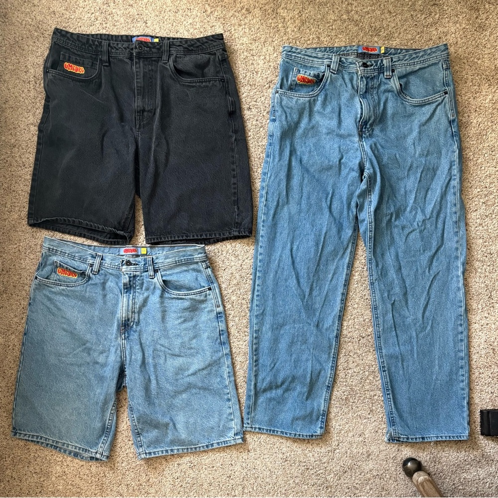 Empyre Denim Jeans and Shorts Set